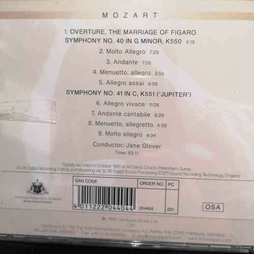 RPO : Mozart : Symphony No 40 symphony No 41 Overture The Marriage of Figaro : CD