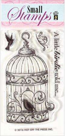 Clear Stamps. - Bird In Cage