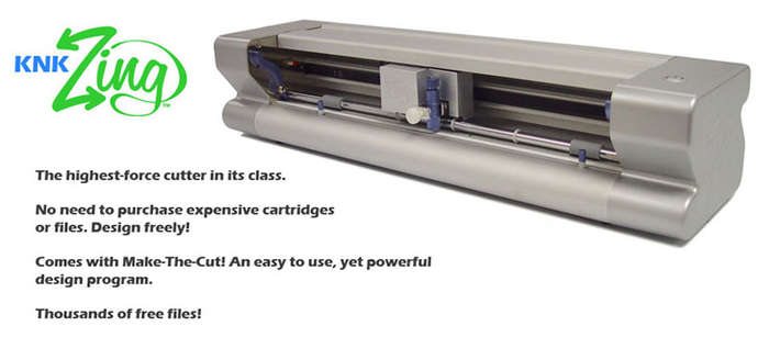 KNK Zing - electronic cutting machine (cuts paper, cardstock, vinyl, engrave, emboss, draw)