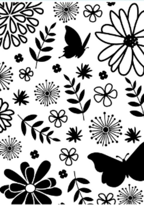 Darice Embossing Folder -  Floral
