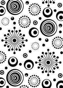 Darice embossing folder - Retro Circles