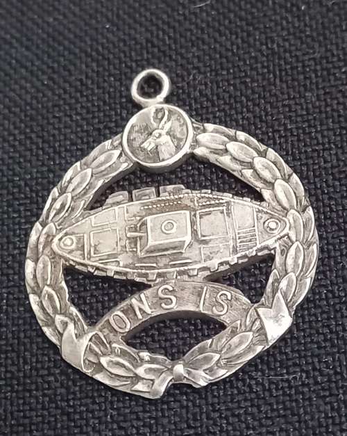 SADF. Tank Corps  Sterling Silver Pendant                AA7
