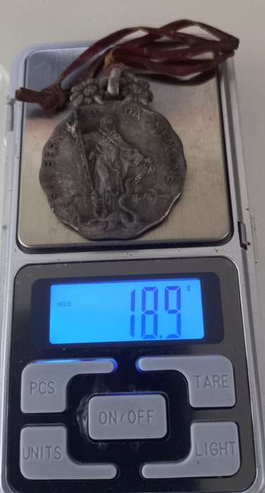 Antique Italian Saint Bernard of Menthon Medal Circa 1920`s