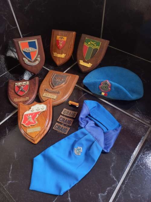 Collection Of KAPT / LT KOL / KOL / KMDT M.J CRAIG  Plaques and Insignia  `` One BID For The LOT ``
