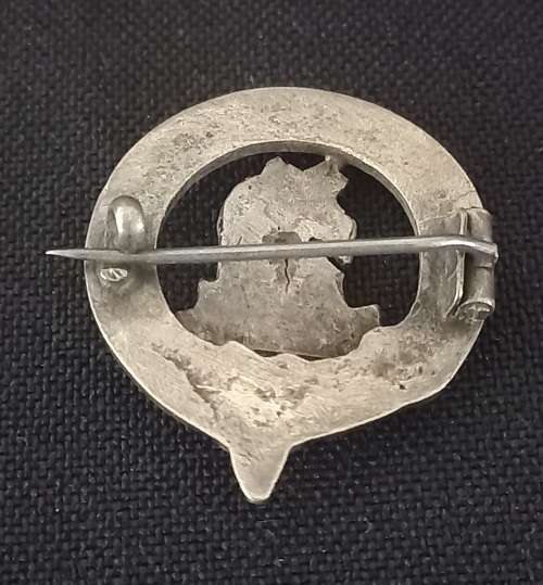 Vintage NIL TEMERE RAMSEY Scottish Clan Badge 1940`s 50`s Kilt Brooch Pin Badge  RR13