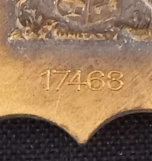 Military Merit Medal Full Size Numbered 17468