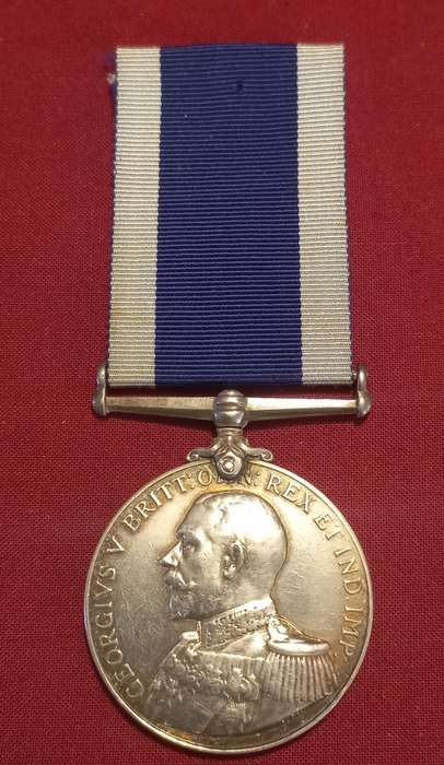 Royal Naval Long Service And Good Conduct Medal  To:  CH/14143. E.C. GILBEY, PRIVATE. R.ML.I