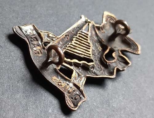 Victorian Royal Irish Rifles Brass Cap Badge  Excellent condition With 2 lugs North And South    X64