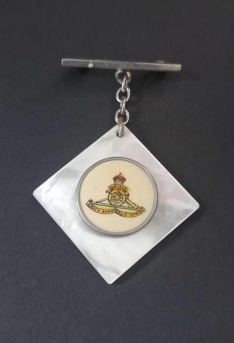 South African Artillery Sweetheart Brooch                X122