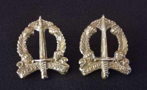 SA. Military Police Collar Badges          X153
