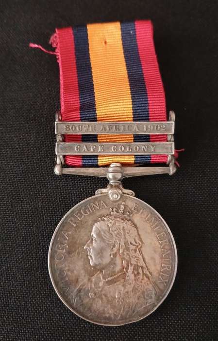 Boer War -  QSA Medal Awarded To: 4954 PTE H. BRETT. LINCOLN: REGT        No.39