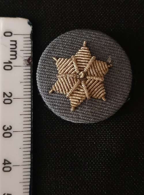 Six Point Star Trade Badge Silver Bullion Wire                     M58