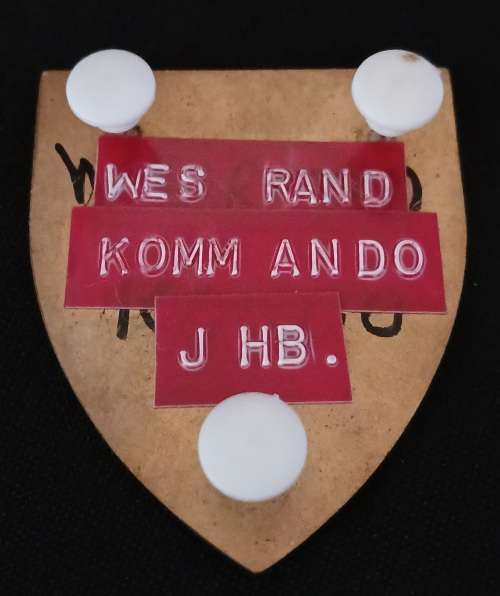 SADF WEST RAND COMMANDO                          D55