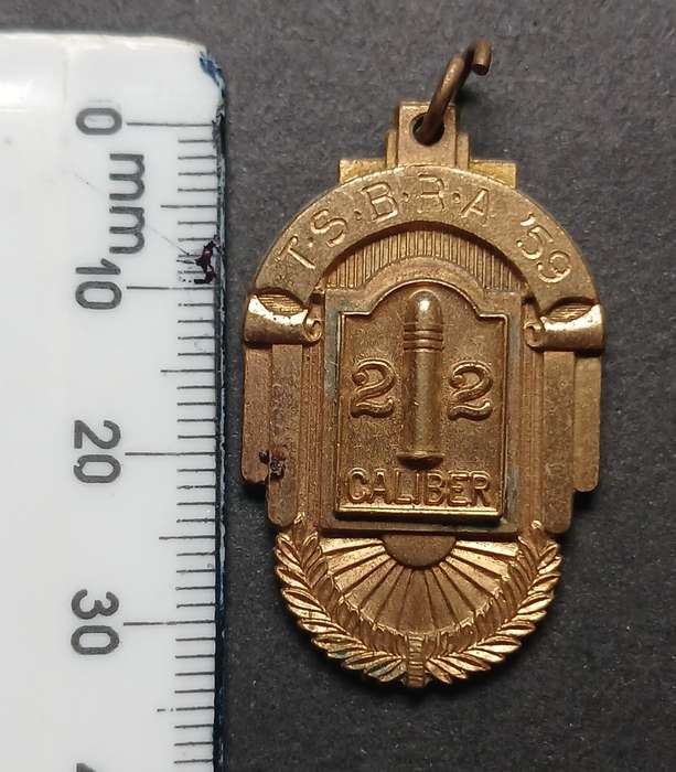1959 T.S.B.R.A. 22 CALIBER MEDALLION 3A 1ST                      F116