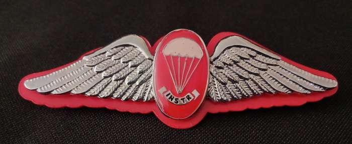 SADF/ SA ARMY PARACHUTE FREEFALL INSTRUCTOR (FULL SIZE)  With Backing                         F142
