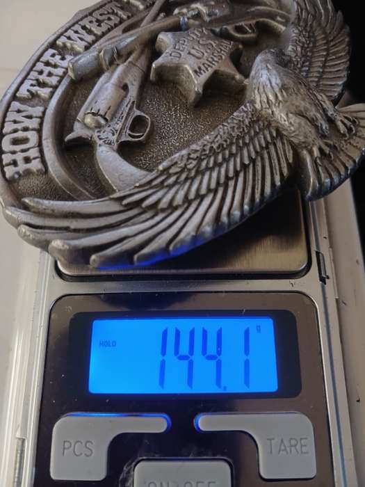 HOW THE WEST WAS WON ------ Metal Belt Buckle   ( Weight 144,1 grams )     F147