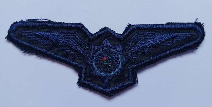 South African Police Cloth Pilot Wings    ( Blue )                  F179