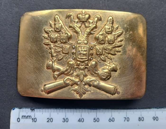 IMPERIAL RUSSIAN ARMY, ARTILLERY ENLISTED MEN BUCKLE                F190