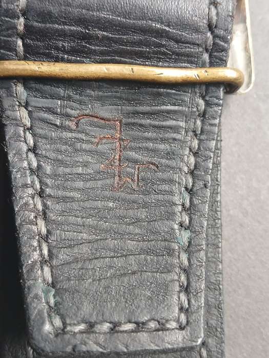 World War  SOVIET RUSSIAN NAVY  BELT AND BELT BUCKLE  ( BELT HAS A MAKERS MARK )         F191