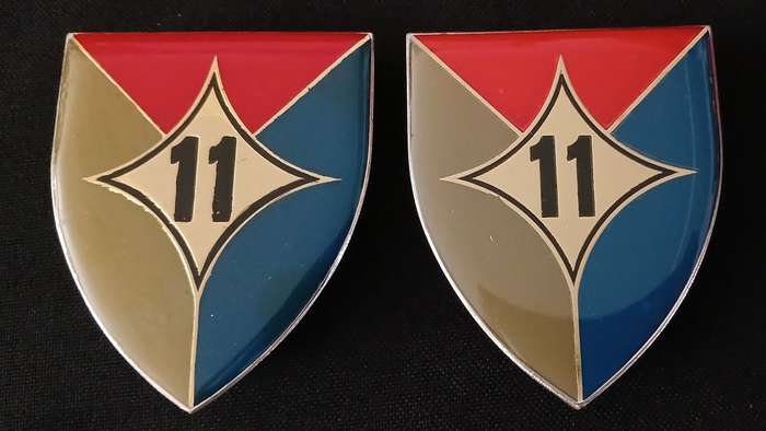 SADF 11 FIELD POSTAL UNIT SHOULDER FLASHES    ` OLD `     ` RARE `              H73