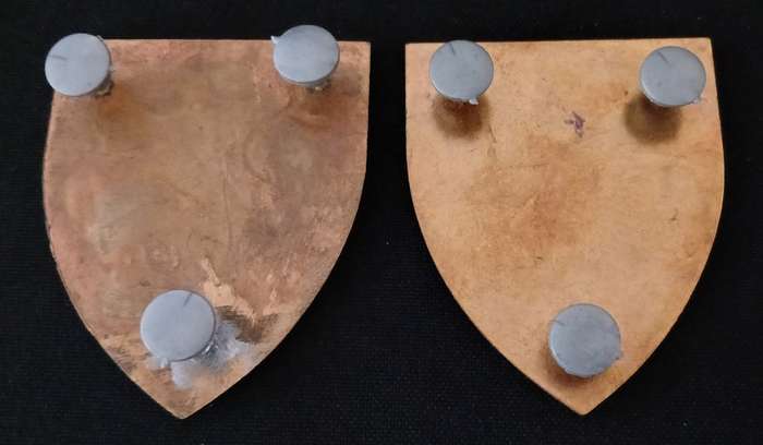 SADF REGIMENT HIGHVELD SHOULDER FLASHES       ( One Pin Repaired )      ` RARE `                H88