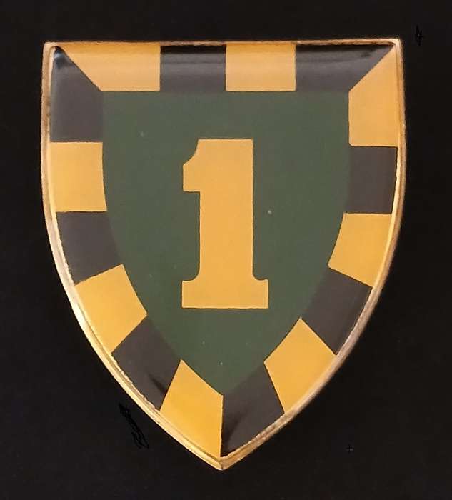 SADF 1 INFANTRY BATTALION SHOULDER FLASH     1ST TYPE         D126