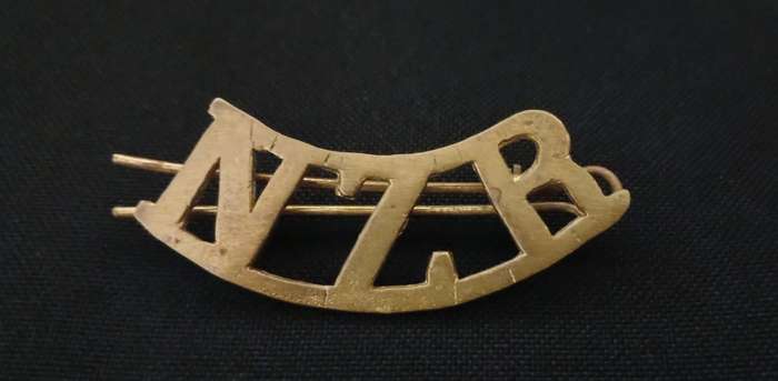 NEW ZEALAND RIFLES REGIMENT SHOULDER TITLE                      V59