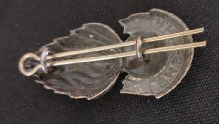 WW2   SA. RAILWAYS AND HARBOURS BRIGADE COLLAR BADGE                             V88