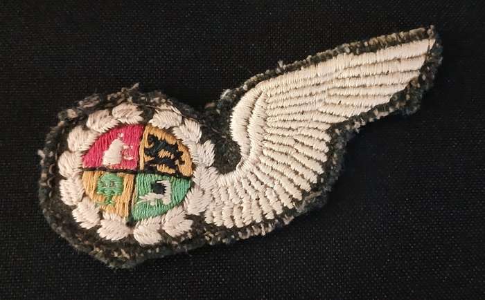 SAAF   SOUTH AFRICA AIRFORCE NAVIGATOR WING 1940 1950    `` EMBROIDERED ``       V105