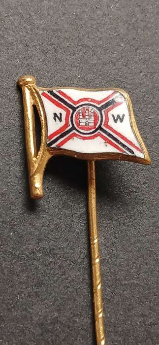 VINTAGE NORDERWERFT HAMBURG LAPEL PIN                V112