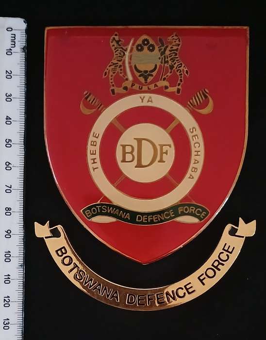 BOTSWANA DEFENCE FORCE PLAQUE BADGE   ( NOTE No Pins )                V114