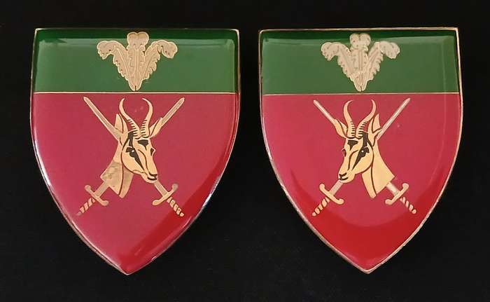 SADF SOUTHERN CAPE COMMAND SHOULDER FLASHES    (One Pin Repaired )        D164