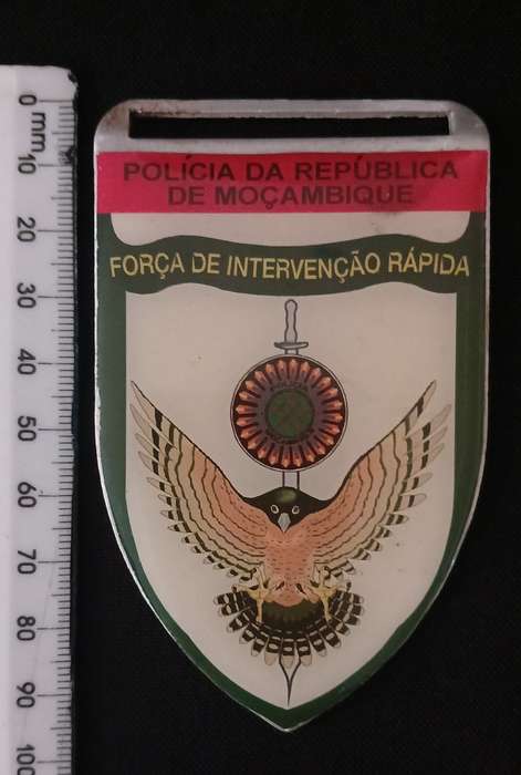 POLICE FORCE OF MOZAMBIQUE METAL ARM FLASH               C46