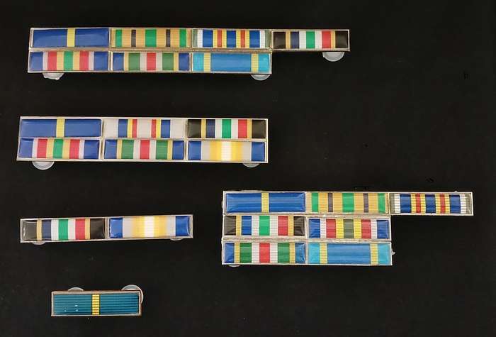 SAP MEDAL RIBBON BARS    ( ONE BID FOR THE 5 BARS )                          C90