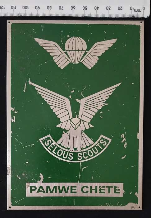 SELOUS SCOUTS METAL / ENAMEL PLAQUE          No.3
