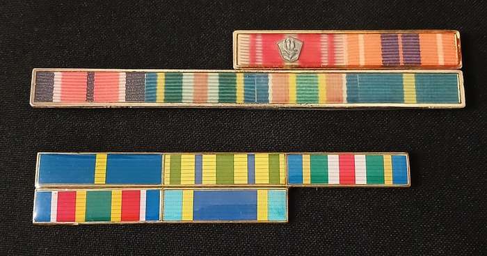 SOUTH AFRICAN POLICE MEDAL RIBBON BARS                   R59