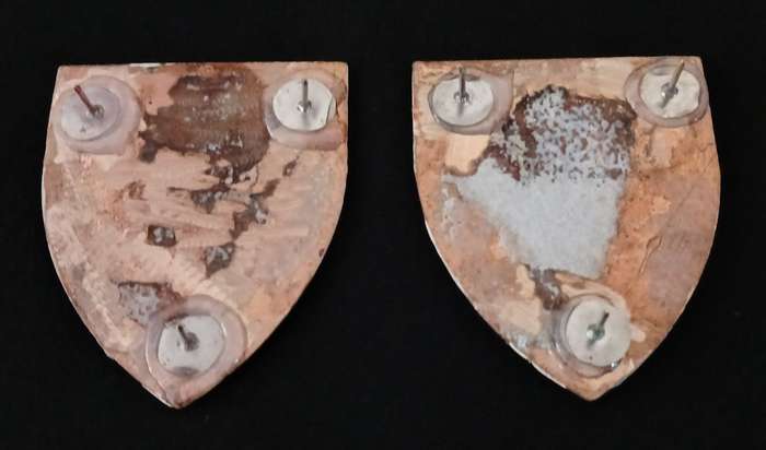SADF 2 Parachute Battalion Shoulder Flash Set Circa.1978-1999  ( Note All Pins Repaired )    L12