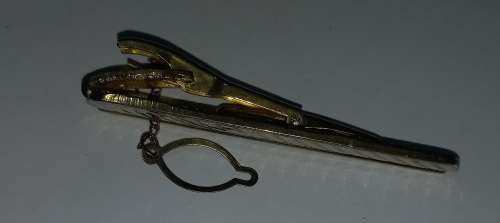 Tie clip 6cm Gold and Silver colour