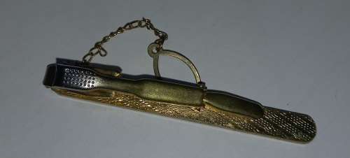 Tie clip 6cm Gold and Silver colour