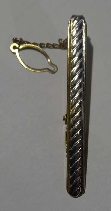 Tie clip 6cm Gold and Silver colour