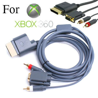 New High Definition AV VGA Cable for Xbox 360