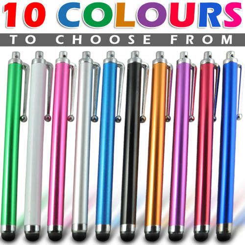 Capacitive Touch Screen Stylus for Tablets / iPads / iPhones / Touchscreen Devices - 10 Colours