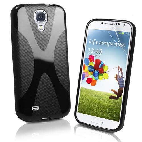 X-Line Gel Case Cover for Samsung Galaxy S4 i9500 + Screen Protector