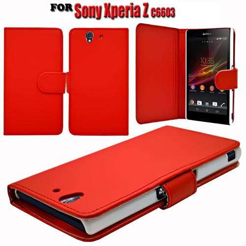 Book Type Flip Case for Sony Xperia Z - Cheap Shipping
