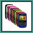 Embossed Silicone Skin for Blackberry Curve 8520 / Blackberry 9300 3G Multi Colours