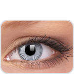 Funky Black Spiral contact lense 1 year disposable Free psotage