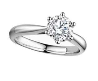 1.00CT Brilliant Round IGI Certified Diamond Ring Colour D VVS2 Set on 18K WHITE GOLD Size 6.5(M)