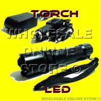 Rechargeable Cree Swat Tactical Optical Zoom LED Flashlight Torch 200 lumens