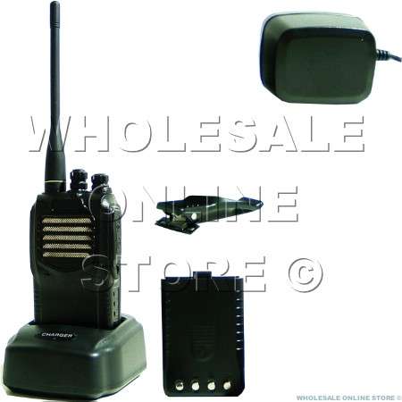 Professional High Range FM Transceiver Walkie Talkie Two 2 Way Radio