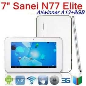 Sanei N77 Elite android 4.0, 5-point touch,1.2GHZ,8GB,wifi,3G**R1499**START R1***